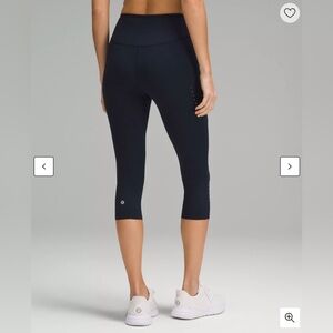 Lululemon Fast and Free High-Rise Crop 19" in navy size 6